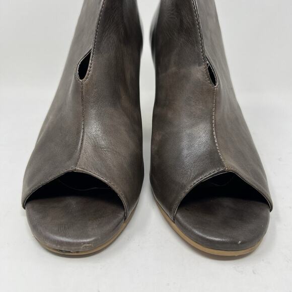 Antelope Peep Toe Block Heel Ankle Boots Booties Taupe EU Size 40 Women’s 9-9.5 - Picture 5 of 12